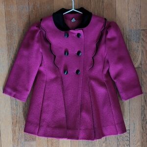 Rothschild Red Pea Coat for Kids